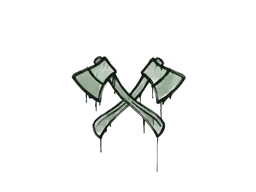 Sealed Graffiti | X-Axes (Cash Green)