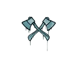 Sealed Graffiti | X-Axes (Wire Blue)