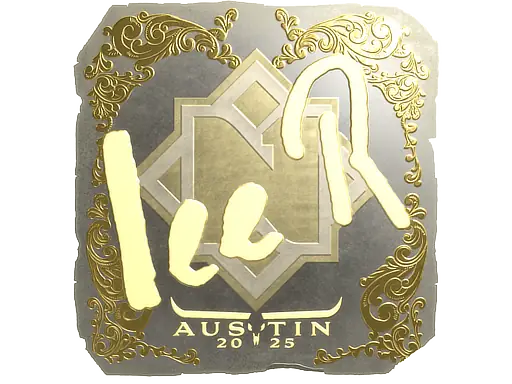 Sticker | 1eeR (Gold) | Austin 2025