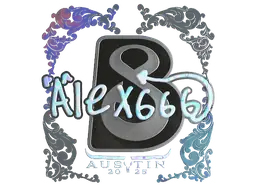 Sticker | alex666 (Holo) | Austin 2025