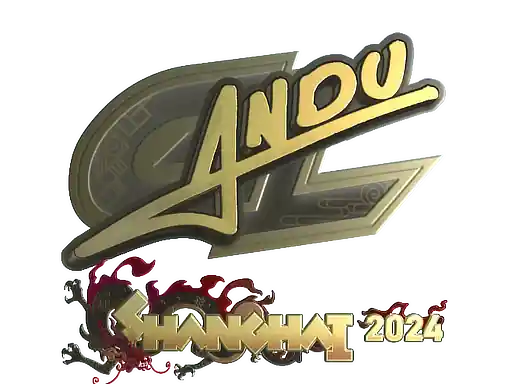 Sticker | aNdu (Gold) | Shanghai 2024