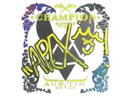 Sticker | apEX (Holo, Champion) | Austin 2025