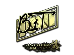 Sticker | b1t (Gold) | Antwerp 2022