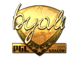 Sticker | byali (Gold) | Krakow 2017