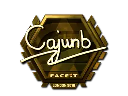 Sticker | cajunb (Gold) | London 2018
