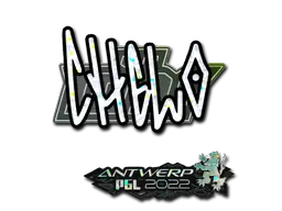 Sticker | chelo (Glitter) | Antwerp 2022