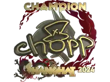 Sticker | chopper (Gold, Champion) | Shanghai 2024