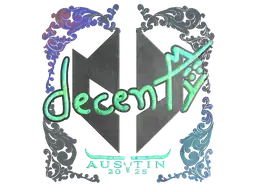 Sticker | decenty (Holo) | Austin 2025