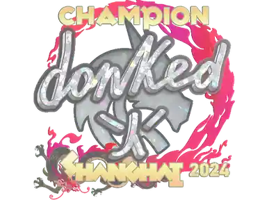 Sticker | donk (Glitter, Champion) | Shanghai 2024