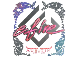 Sticker | efire (Holo) | Austin 2025