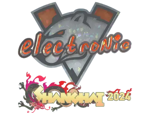 Sticker | electronic (Glitter) | Shanghai 2024
