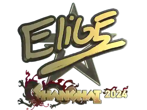 Sticker | EliGE (Gold) | Shanghai 2024