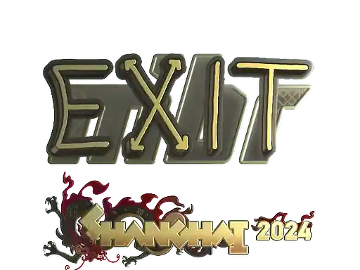 Sticker | exit (Gold) | Shanghai 2024