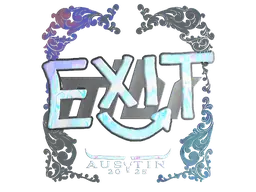 Sticker | exit (Holo) | Austin 2025