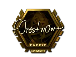 Sticker | f0rest (Gold) | London 2018