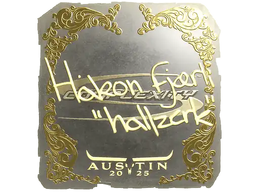 Sticker | hallzerk (Gold) | Austin 2025