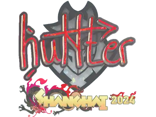 Sticker | huNter- (Glitter) | Shanghai 2024