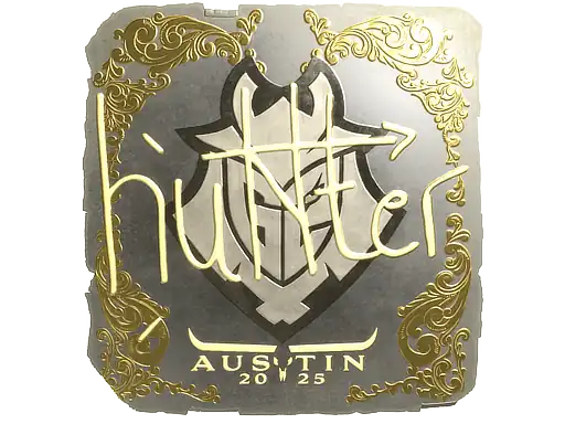 Sticker | huNter- (Gold) | Austin 2025