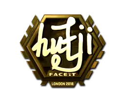 Sticker | hutji (Gold) | London 2018