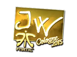 Sticker | JW (Gold) | Cologne 2015