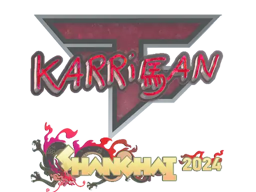 Sticker | karrigan (Glitter) | Shanghai 2024