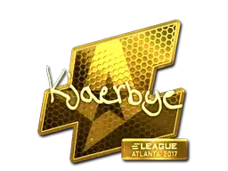 Sticker | Kjaerbye (Gold) | Atlanta 2017