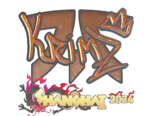 Sticker | KRIMZ (Glitter) | Shanghai 2024