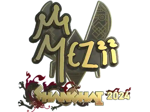 Sticker | mezii (Gold) | Shanghai 2024