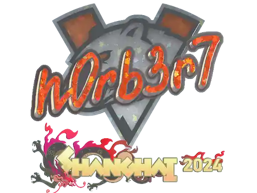 Sticker | n0rb3r7 (Glitter) | Shanghai 2024