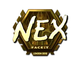 Sticker | nex (Gold) | London 2018