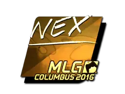 Sticker | nex (Gold) | MLG Columbus 2016