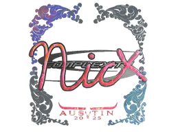 Sticker | nicx (Holo) | Austin 2025