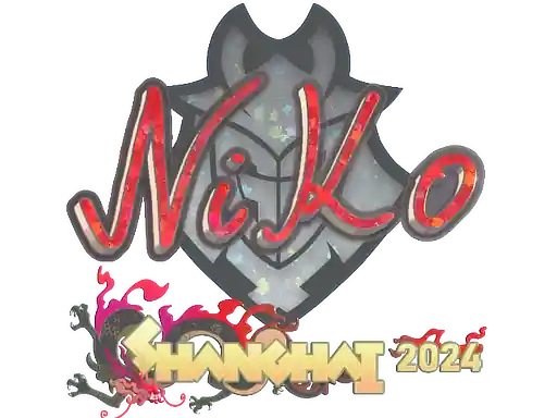 Sticker | NiKo (Glitter) | Shanghai 2024