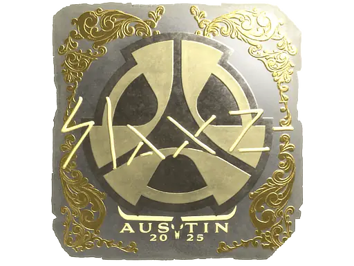 Sticker | slaxz- (Gold) | Austin 2025
