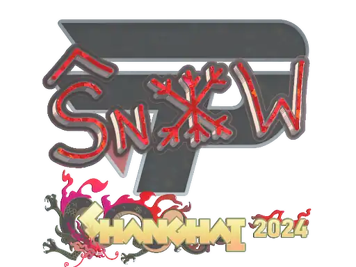 Sticker | snow (Glitter) | Shanghai 2024