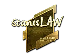 Sticker | stanislaw (Gold) | Boston 2018