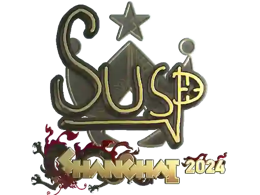 Sticker | susp (Gold) | Shanghai 2024