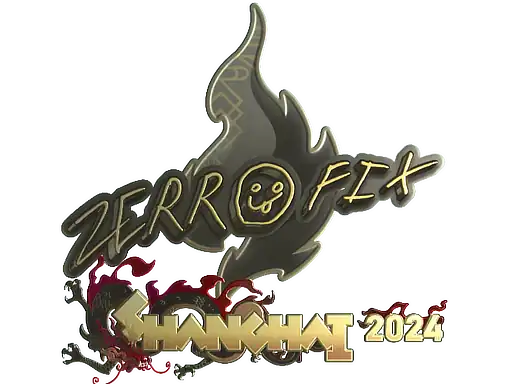 Sticker | zeRRoFIX (Gold) | Shanghai 2024