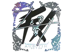 Sticker | zevy (Holo) | Austin 2025
